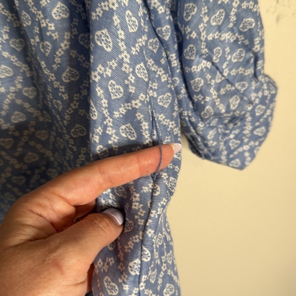 Sandro Emilian Printed Silk Blend Mini Dress Size 38/6 - Picture 7 of 8